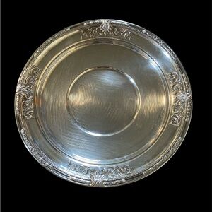 Elegant Silver Plated Decorative Plate